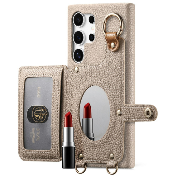 Case for Samsung Galaxy S25 Ultra, GKK Leather, black