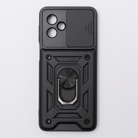 Case for Motorola Moto G54 5G, CamShield Slide, black