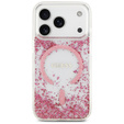 GUESS Resin Bottom Glitter MagSafe Case for iPhone 17 Pro