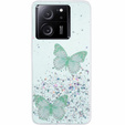 Case for Xiaomi 13T / 13T Pro / Redmi K60 Ultra, Glitter Butterfly, green
