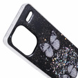 Case for Xiaomi Redmi Note 13 Pro+, Glitter Butterfly, black