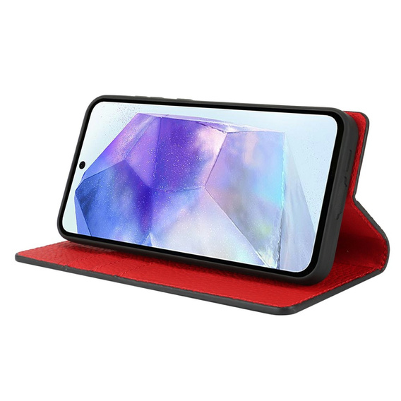 Flip case for Samsung Galaxy S25, Litchi Skin Grain, black