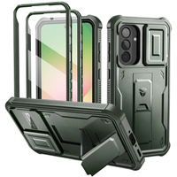 Armored case for Samsung Galaxy A56 5G, Dexnor Full Body (Two Frames), green