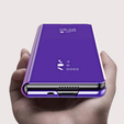 Case for Samsung Galaxy Z Fold3 5G, Clear View, purple