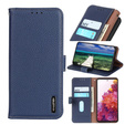KHAZNEH RFID case for Xiaomi Poco F6, Litchi Texture, blue