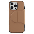 X-LEVEL Case for iPhone 16 Pro Max, Magnetic Card Holder, brown