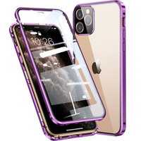 Case for iPhone 11 Pro Max, Magnetic Dual Glass, purple