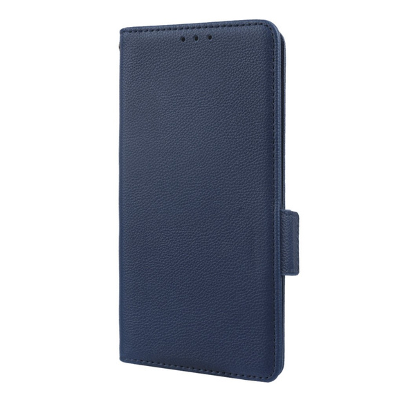 Flip case for Motorola Moto G72, Wallet Thin Magnet, dark blue