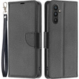 Flip case for Samsung Galaxy A34 5G, Wallet Litchi Magnet, black