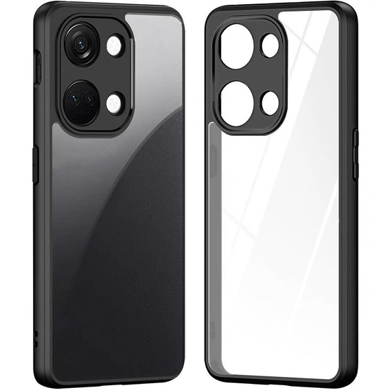 Case for Xiaomi Redmi Note 13 Pro 4G / Xiaomi Redmi Note 14S / Xiaomi Poco M6 Pro 4G, Fusion Hybrid, with camera protection, transparent / black