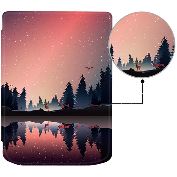 Case for PocketBook Verse / Verse Pro, Smartcase, evening landscape