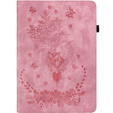 Flap case for Lenovo Tab P12, flower, light pink