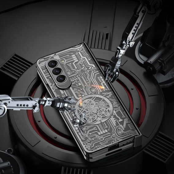 Case for Samsung Galaxy Z Fold 5 5G, Mechanical Legend, black