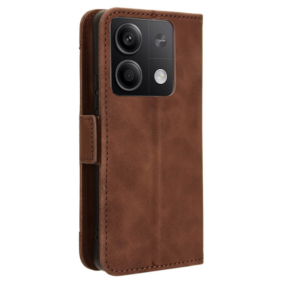 Flip case for Xiaomi Redmi Note 13 5G, Card Slot, brown