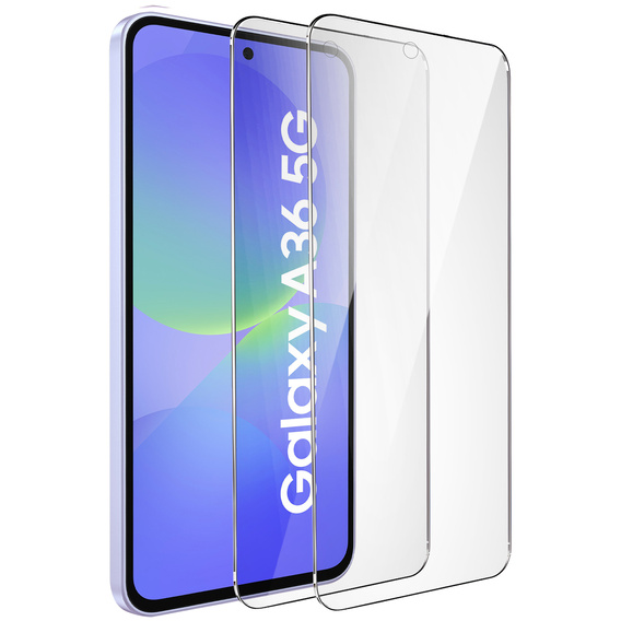 2x Tempered Glass ERBORD 9H Hard Glass for phone screen for Samsung Galaxy A36 5G