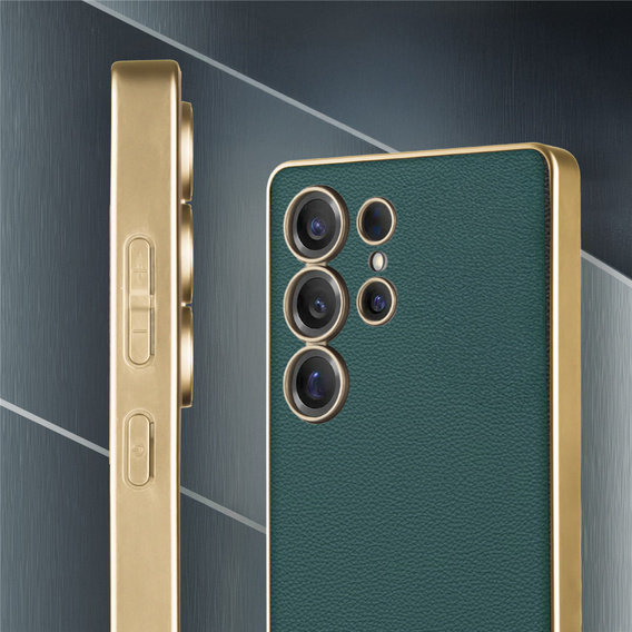 Case for Samsung Galaxy S25 Ultra, GKK Leather, green