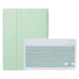 Case + keyboard iPad 10.9 2022 10 Gen, Pen Slot, light green