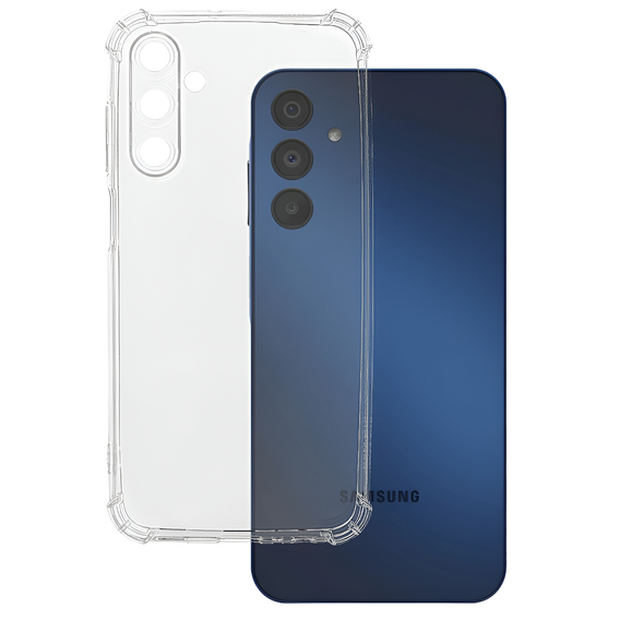 Case for Samsung Galaxy A54 5G, Anti-Shock, transparent + 9H Glass