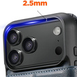2-in-1 flip case for iPhone 17 Pro, SUTENI, for MagSafe, blue
