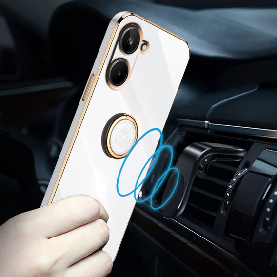 Case for Realme 10 4G, Electro Ring, white