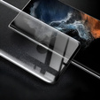 Case for Samsung Galaxy S22 Ultra, for MagSafe, ERBORD Matt Case, black + Screen Glass