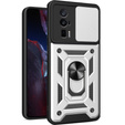 Case for Xiaomi Poco F5 Pro, CamShield Slide, silver