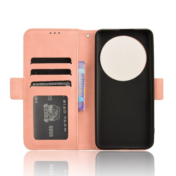 Flip case for Xiaomi 14 Ultra, Card Slot, pink