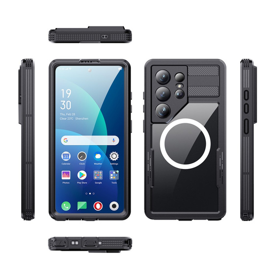 Redpepper MagSafe waterproof case for Samsung Galaxy S26 Ultra, black