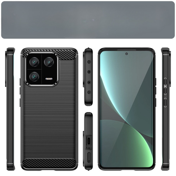 Case for Xiaomi 13 Pro, Carbon, black