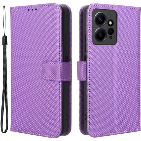 Flip case for Xiaomi Redmi Note 12 4G, Wallet Smart Magnet, purple