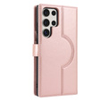 Flap case for Samsung Galaxy S23 Ultra, Wallet, for MagSafe, pink rose gold