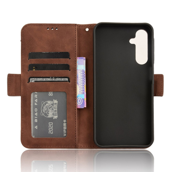 Flip case for Samsung Galaxy A25 5G, Card Slot, brown