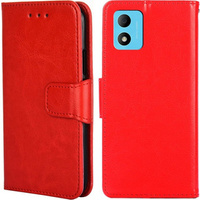 Flip case for TCL 305i, PU Leather Wallet Case, red