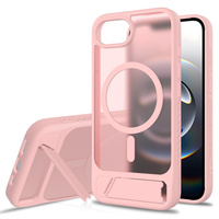 Case for iPhone 16E, Kickstand Matt Case, for MagSafe, pink