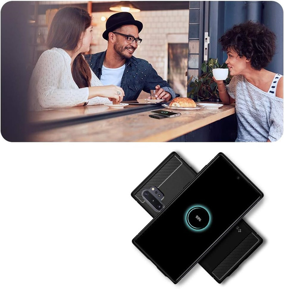 Spigen Case for Samsung Galaxy Note 10+ Plus, Rugged Armor, Black
