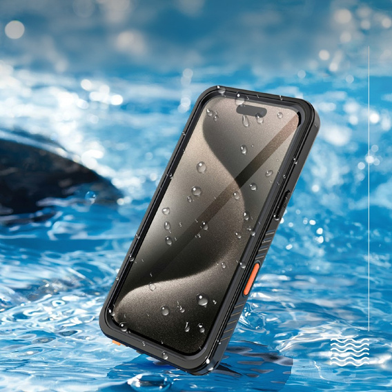 IP68 Waterproof Case for iPhone 16 Pro Max, black