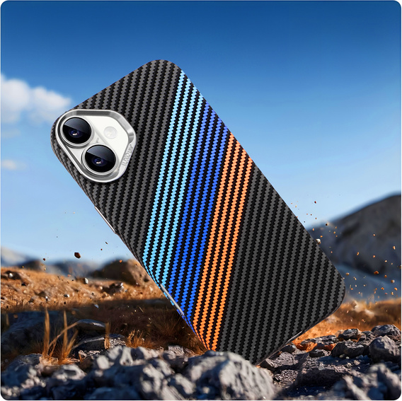 MagSafe's iPhone 16 Plus Case, Carbon Fiber, dark blue