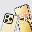 Case for Realme C61, Fusion Hybrid, transparent