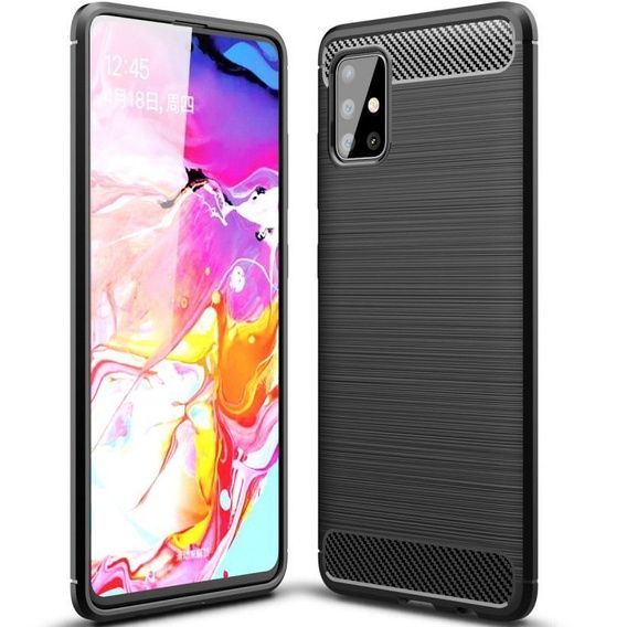 Case for Samsung Galaxy M51, Carbon, black