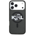 Karl Lagerfeld IML Glitter Karl & Choupette Sketch Logo MagSafe Case for iPhone 17 Pro Max
