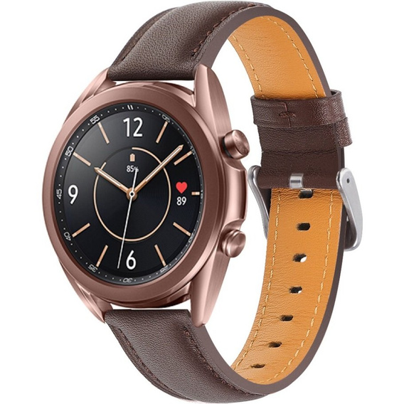 Leather Belt for Samsung Galaxy Watch 42mm - Coffee