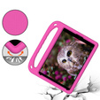 Children's case for iPad 10.2 2021 / 2020 / 2019, with handle, pink