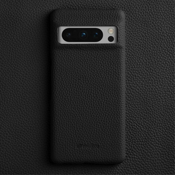 MELKCO case for Google Pixel 8 Pro, leather for MagSafe, black