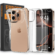 Case for iPhone 16 Pro, ERBORD Slim, transparent + 9H glass