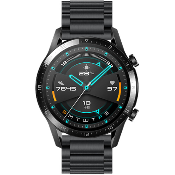 STRAP FOR HUAWEI WATCH 2 3 4 5 GT GT2 GT3 GT4 GT5 PRO GT2e 2e 46MM 48MM black