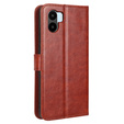 Flip case for Xiaomi Redmi A1 4G / A2 4G, Crazy Horse Wallet, brown