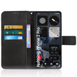 Flip case for CMF Nothing Phone 2 Pro, Crazy Horse Wallet, black