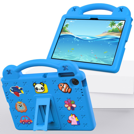 Children's case for Lenovo Tab TB311FU, Cute Patterns, with stand, blue