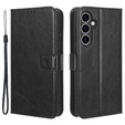 Flip case for Samsung Galaxy S23 FE, Crazy Horse Wallet, black