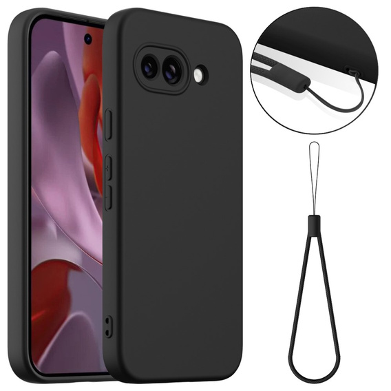 Case for Google Pixel 9A, Silicone MagSafe, black